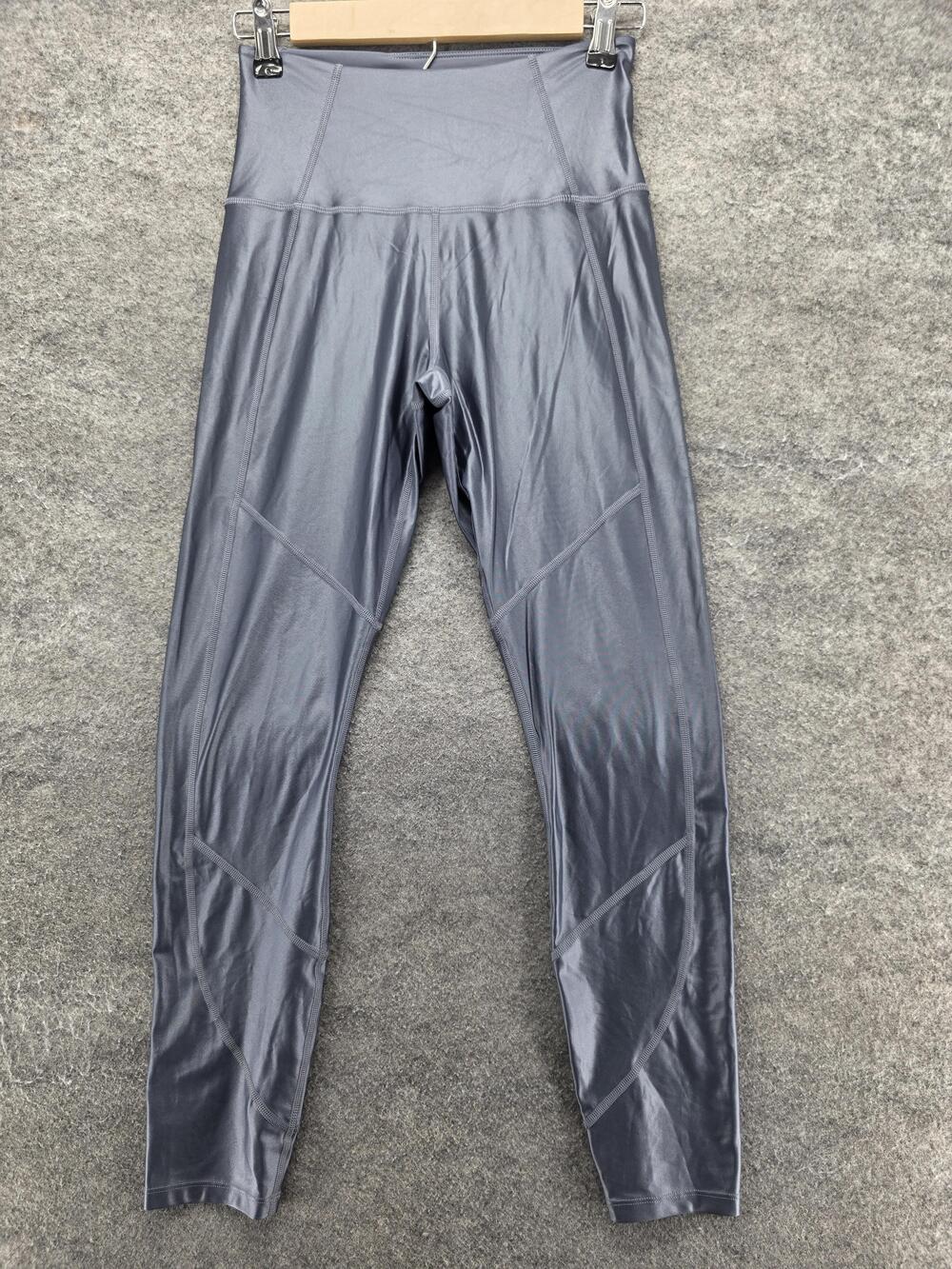 Greyson Leggings Womens S Gray Ankle Mid Rise Nylon Spandex Yoga Activewear